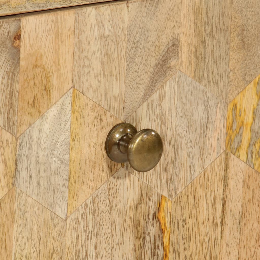 Armoire à tiroirs 70x35x70 cm bois massif de manguier