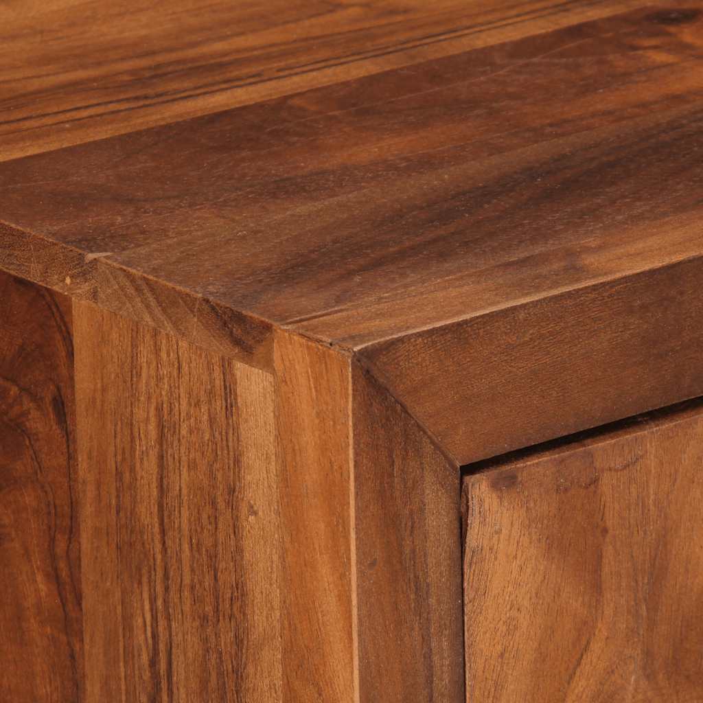 Armoire à tiroirs marron miel 70x35x70 cm bois massif d'acacia