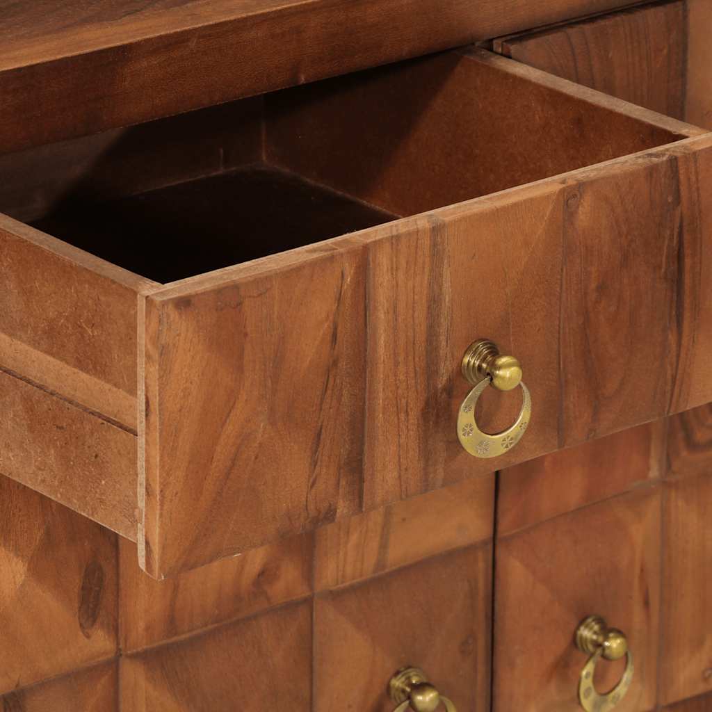 Armoire à tiroirs marron miel 70x35x70 cm bois massif d'acacia - XIOS