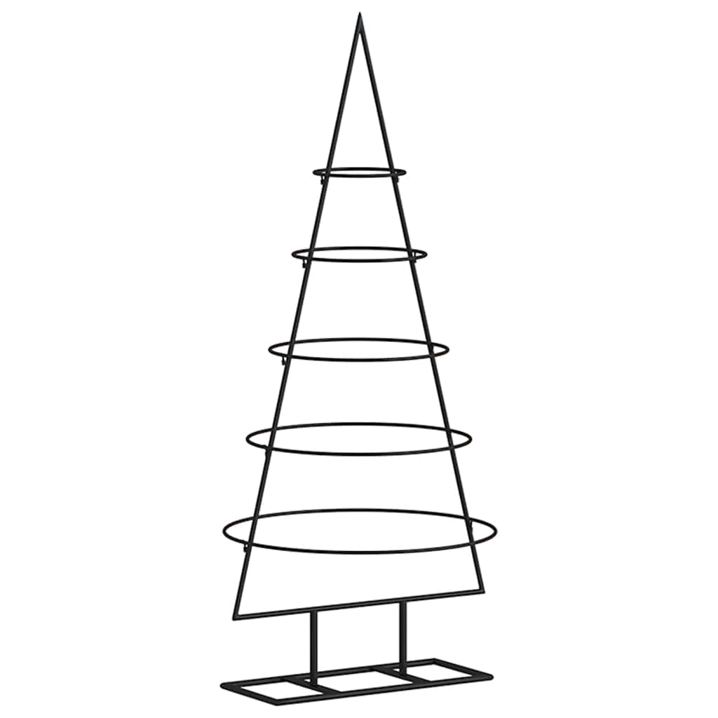 Arbre de Noël en métal pour décoration noir 90 cm - XIOS