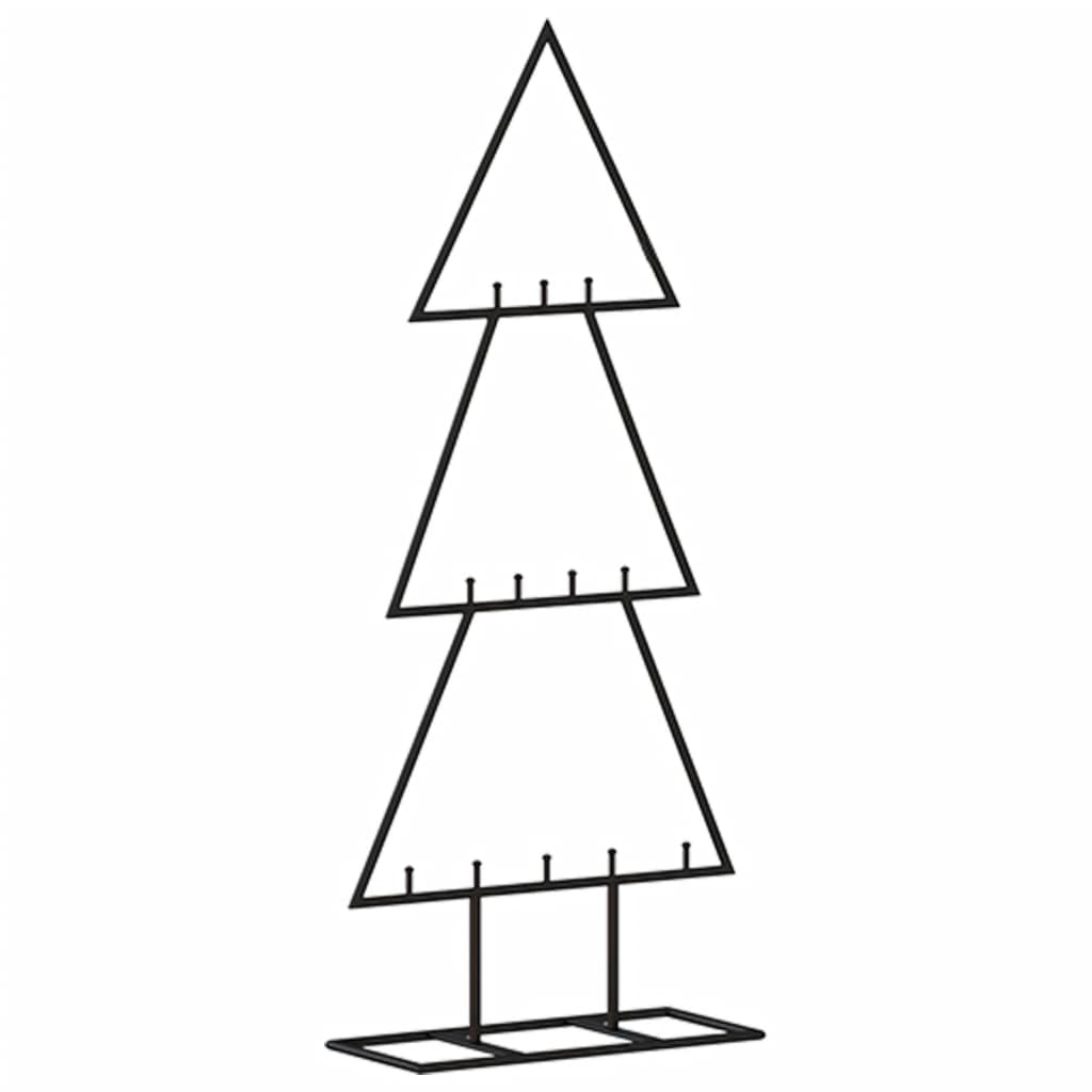 Arbre de Noël en métal pour décoration noir 60 cm - XIOS