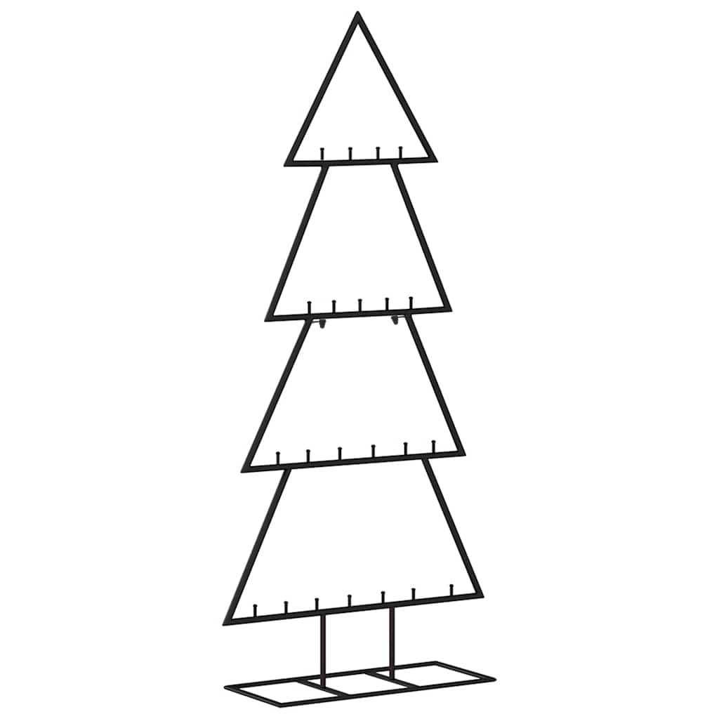 Arbre de Noël en métal pour décoration noir 125 cm - XIOS