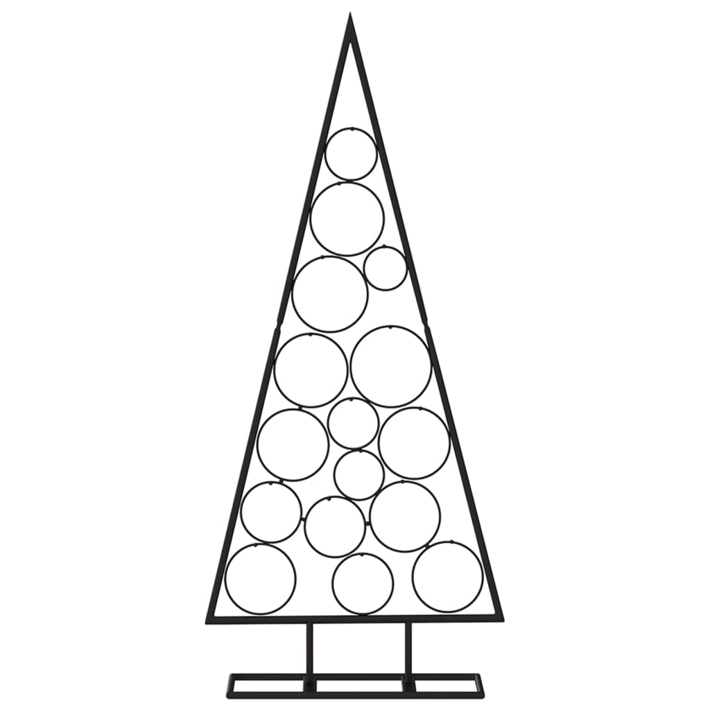 Arbre de Noël en métal pour décoration noir 125 cm - XIOS
