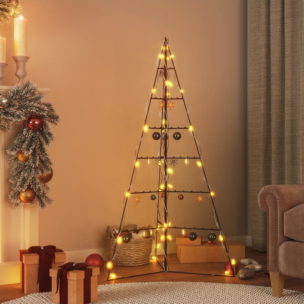 Arbre de Noël en métal pour décoration noir 140 cm - XIOS