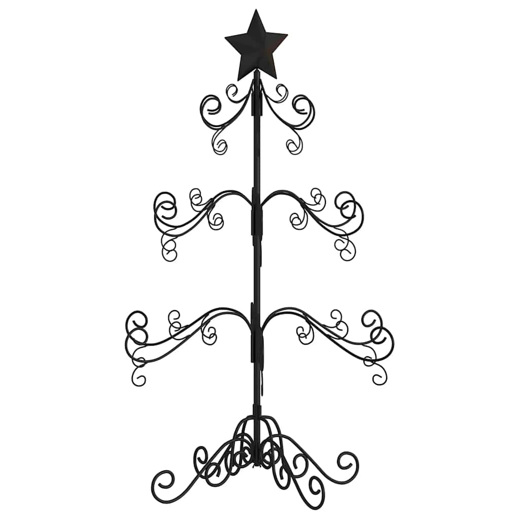 Arbre de Noël en métal pour décoration noir 90 cm - XIOS