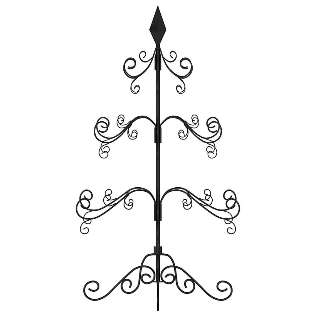 Arbre de Noël en métal pour décoration noir 90 cm - XIOS