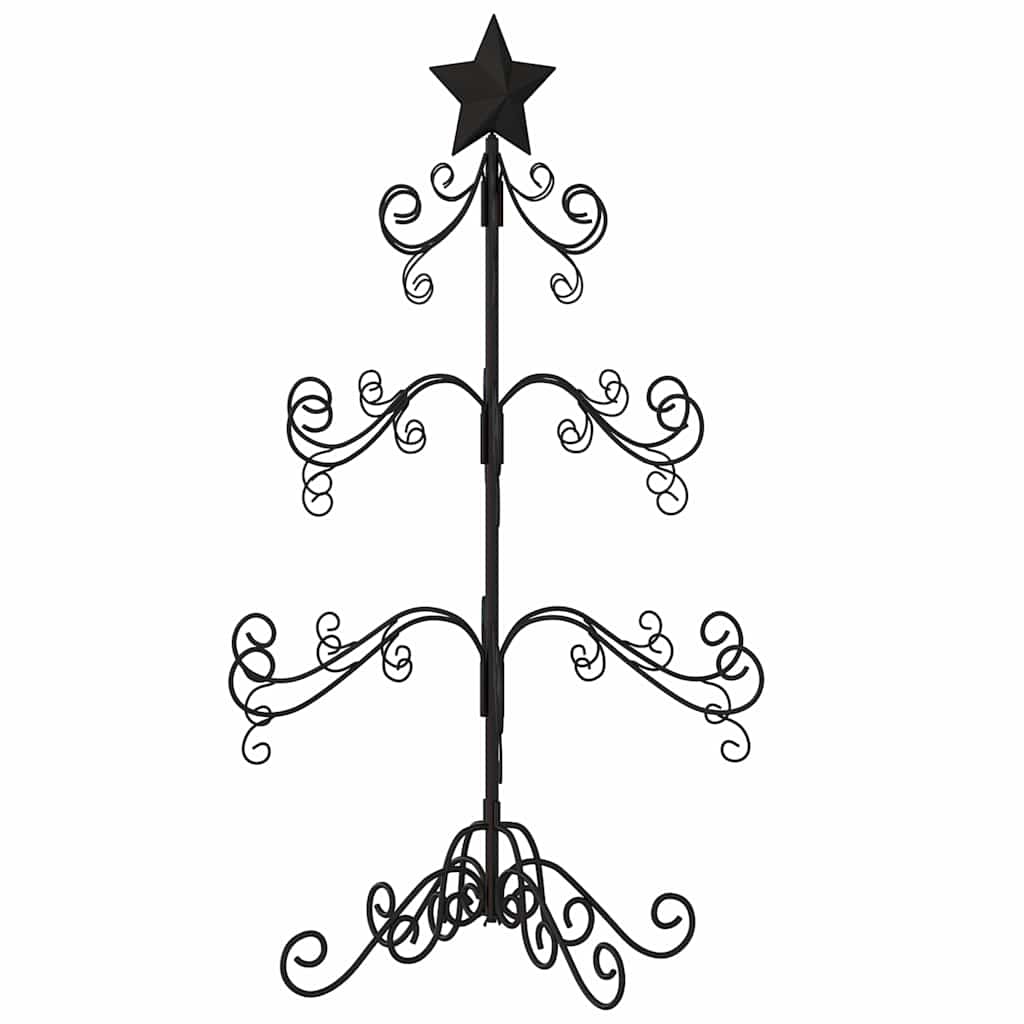 Arbre de Noël en métal pour décoration noir 90 cm - XIOS