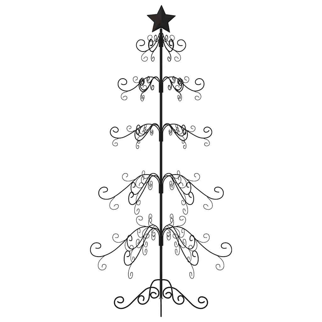 Arbre de Noël en métal pour décoration noir 150 cm - XIOS