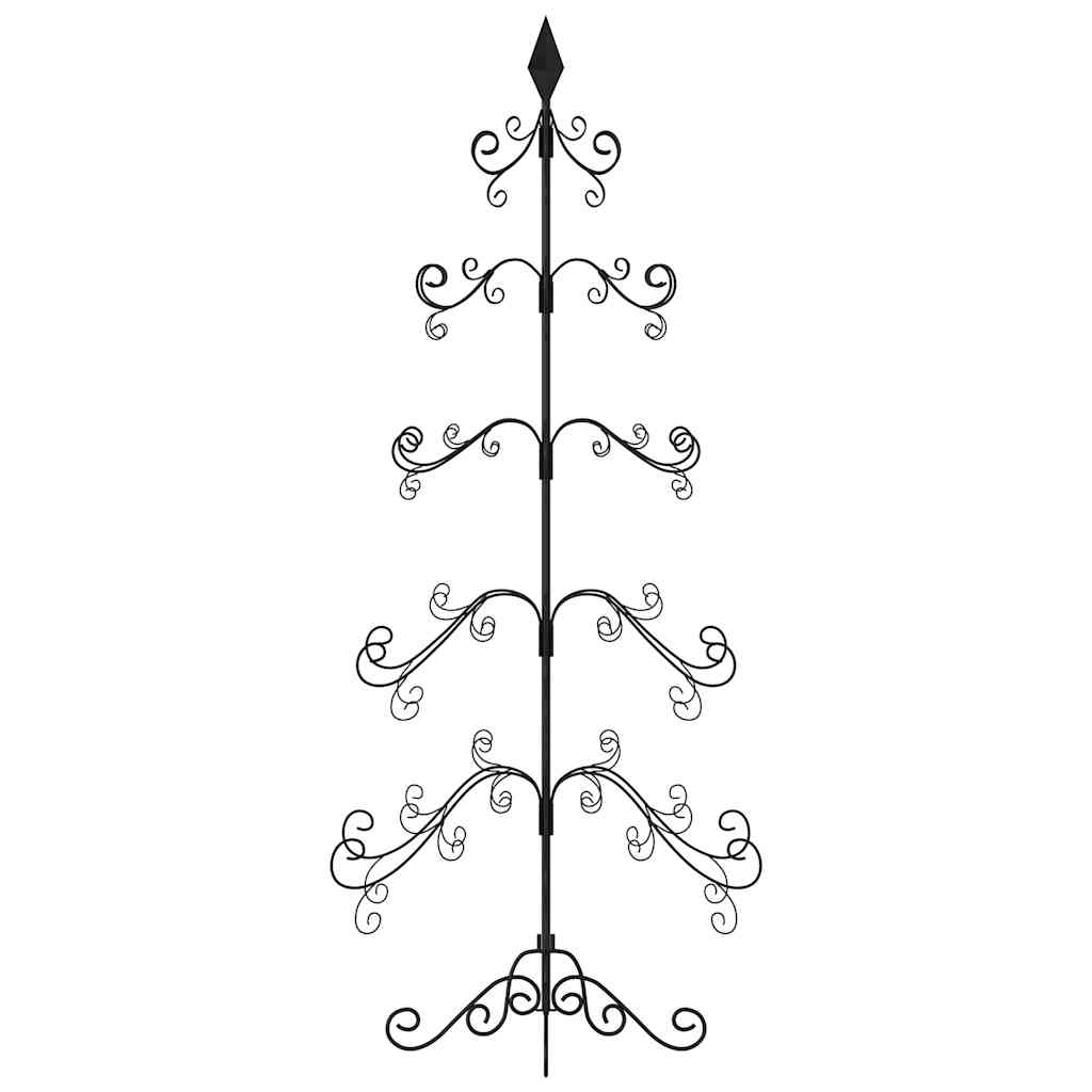Arbre de Noël en métal pour décoration noir 150 cm - XIOS