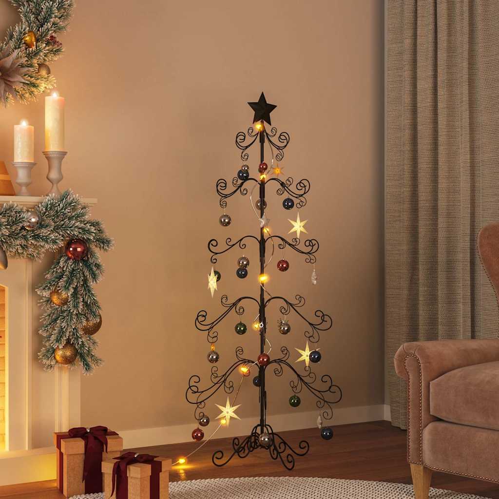Arbre de Noël en métal pour décoration noir 150 cm - XIOS
