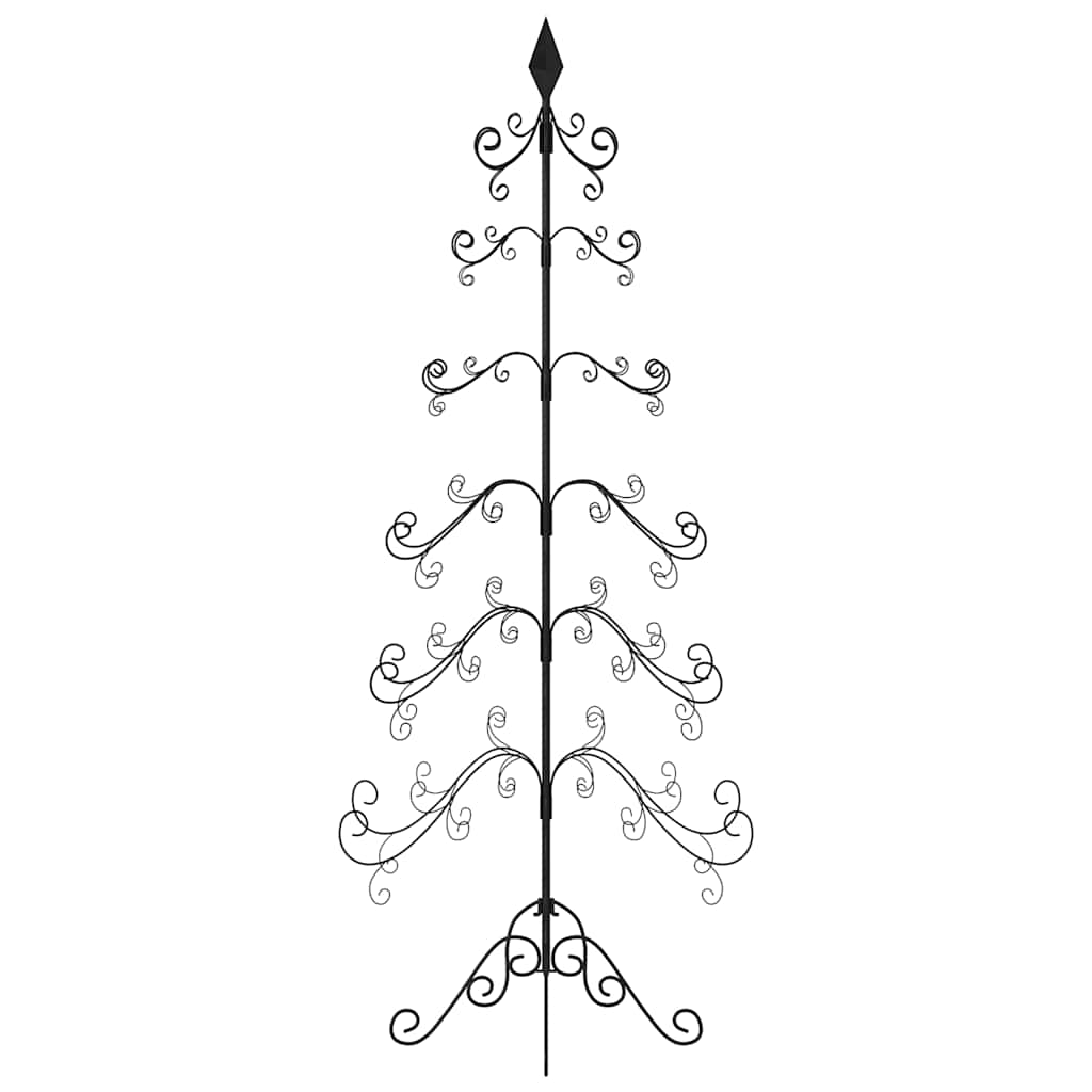 Arbre de Noël en métal pour décoration noir 180 cm - XIOS