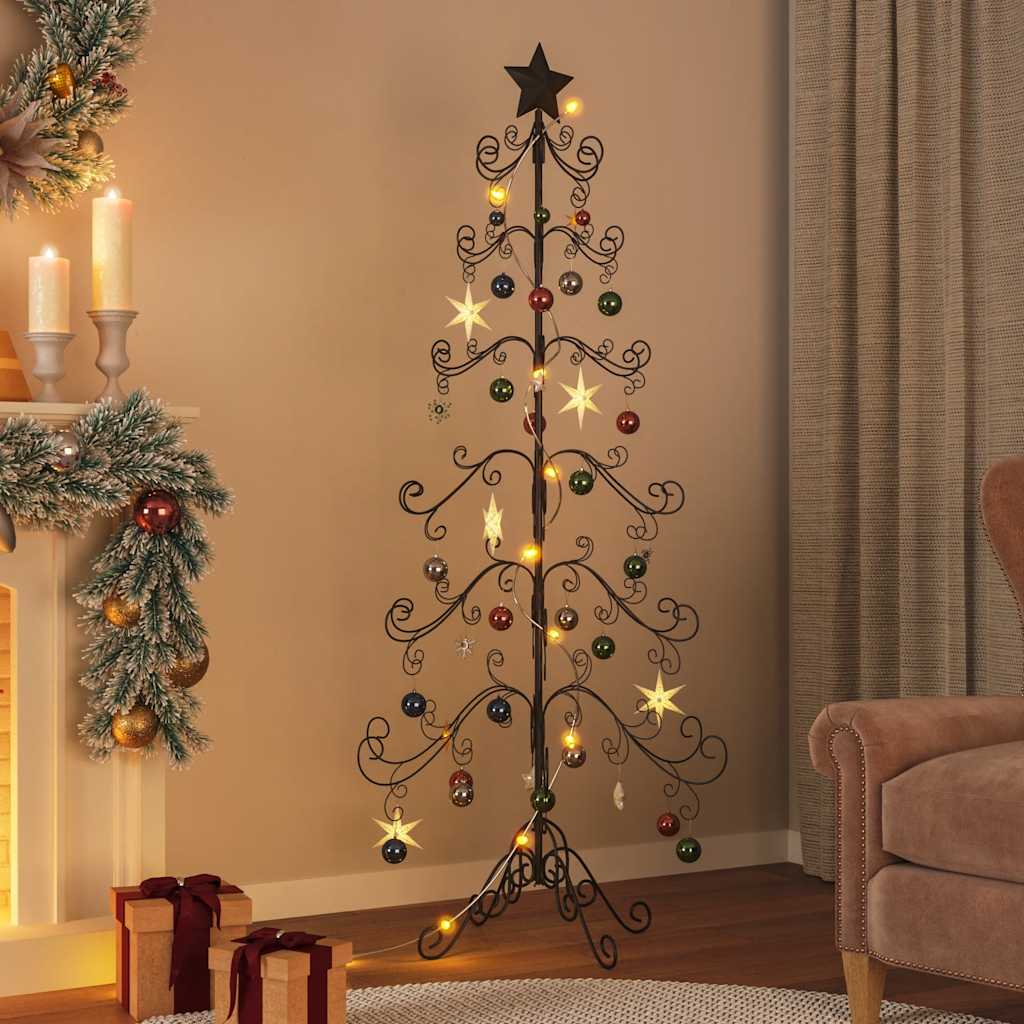 Arbre de Noël en métal pour décoration noir 180 cm - XIOS