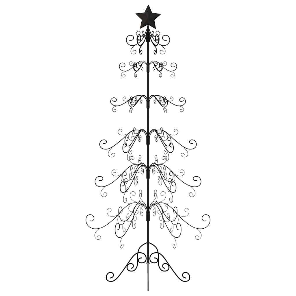 Arbre de Noël en métal pour décoration noir 215 cm - XIOS