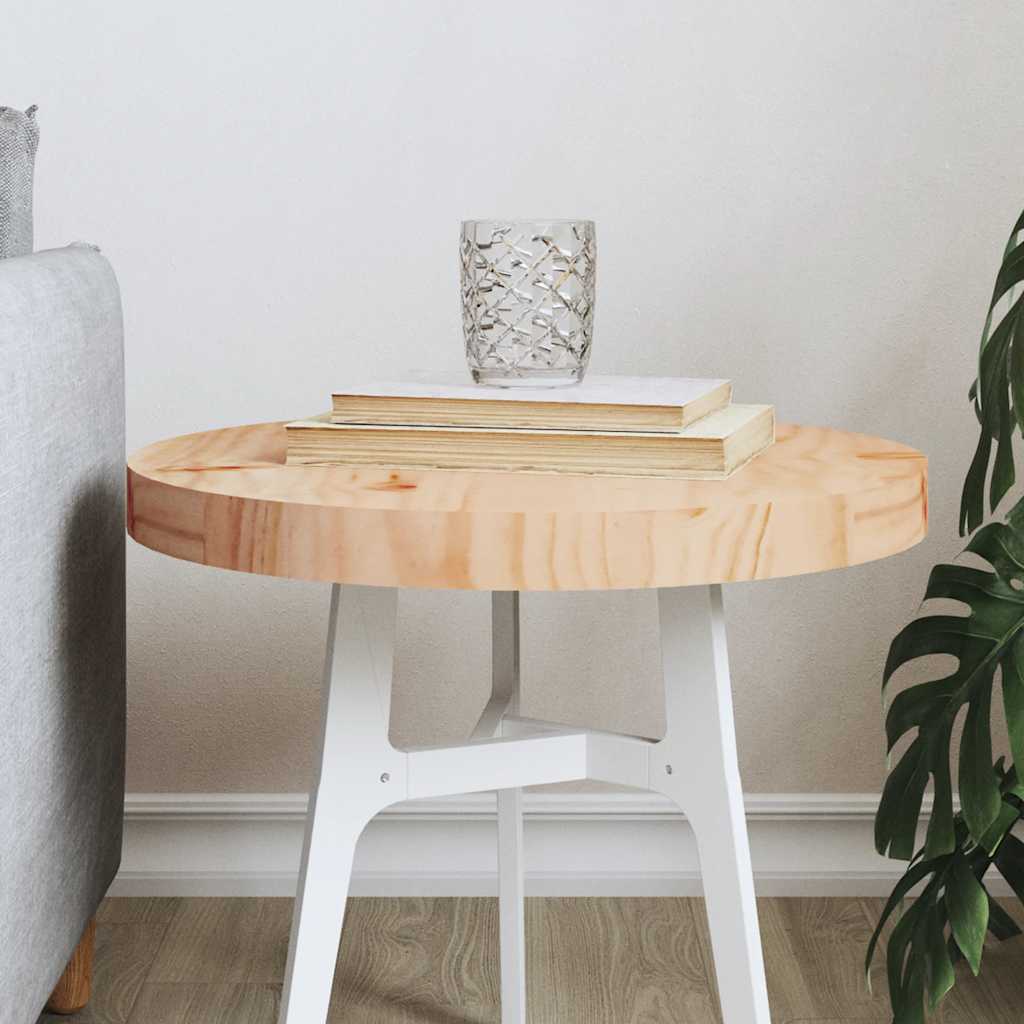 Dessus de table rond Ø40x3 cm bois de pin massif - XIOS