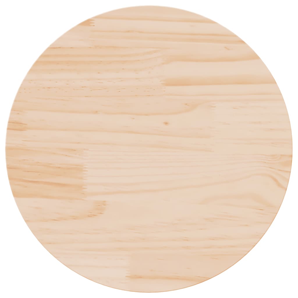Dessus de table rond Ø50x3 cm bois de pin massif - XIOS