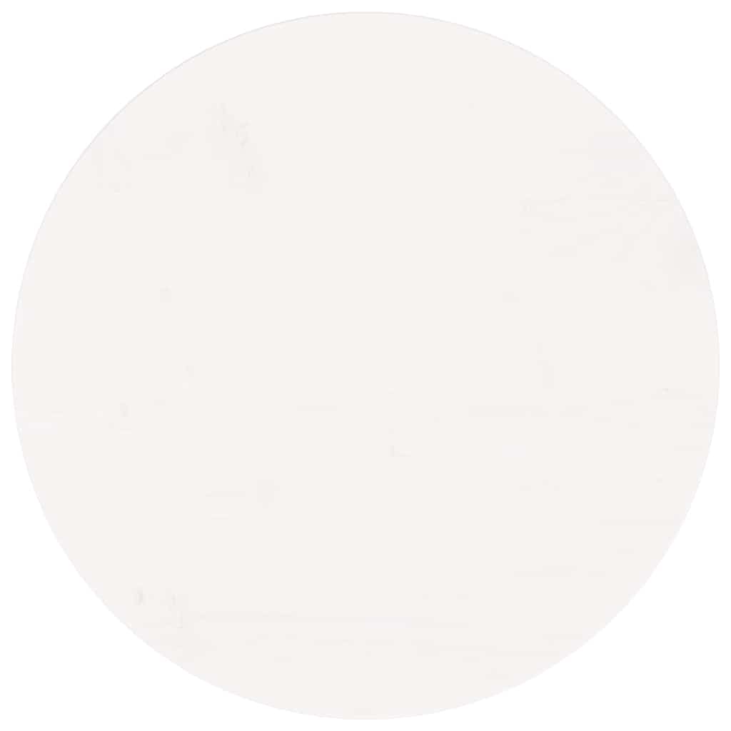 Dessus de table rond blanc Ø50x3 cm bois de pin massif - XIOS