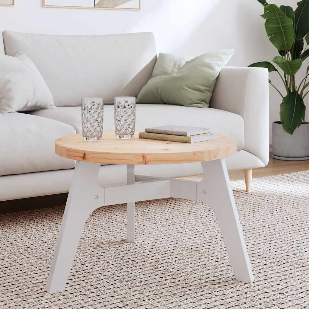 Dessus de table rond Ø60x3 cm bois de pin massif - XIOS