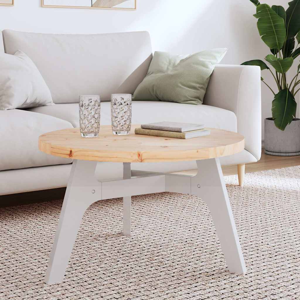 Dessus de table rond Ø70x3 cm bois de pin massif - XIOS