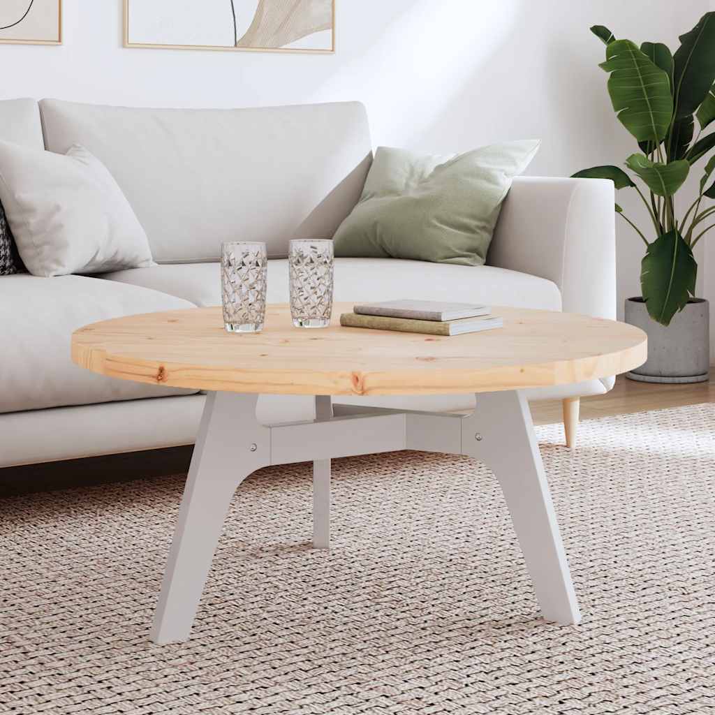 Dessus de table rond Ø90x3 cm bois de pin massif - XIOS