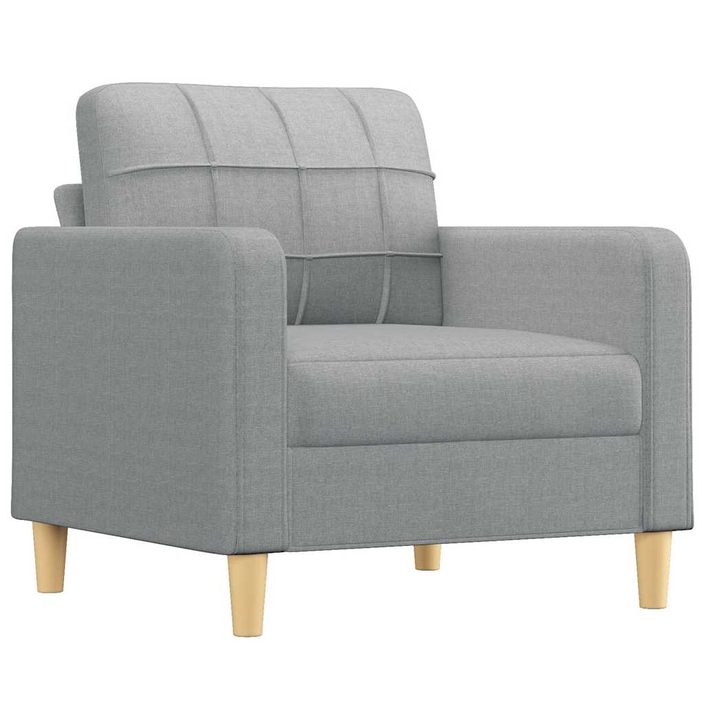 Fauteuil Gris clair 60 cm Tissu - XIOS
