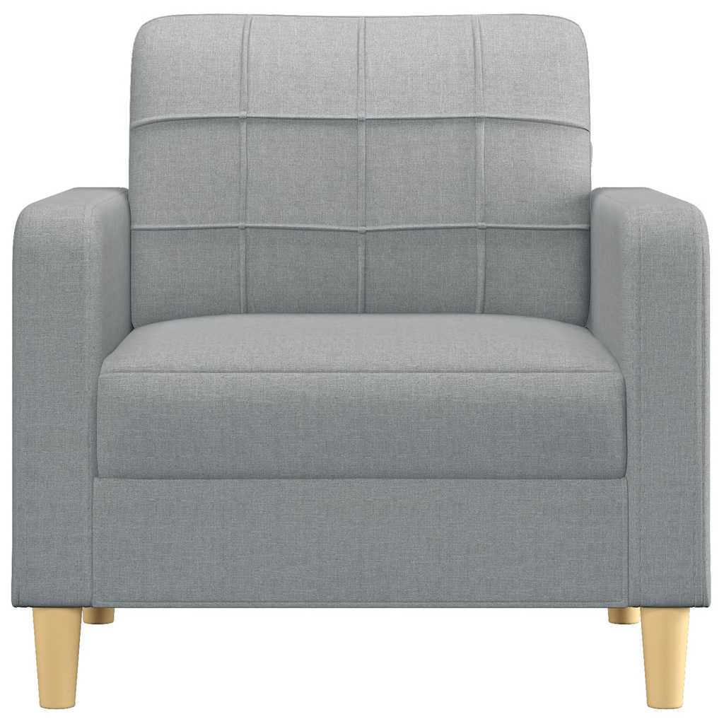 Fauteuil Gris clair 60 cm Tissu - XIOS