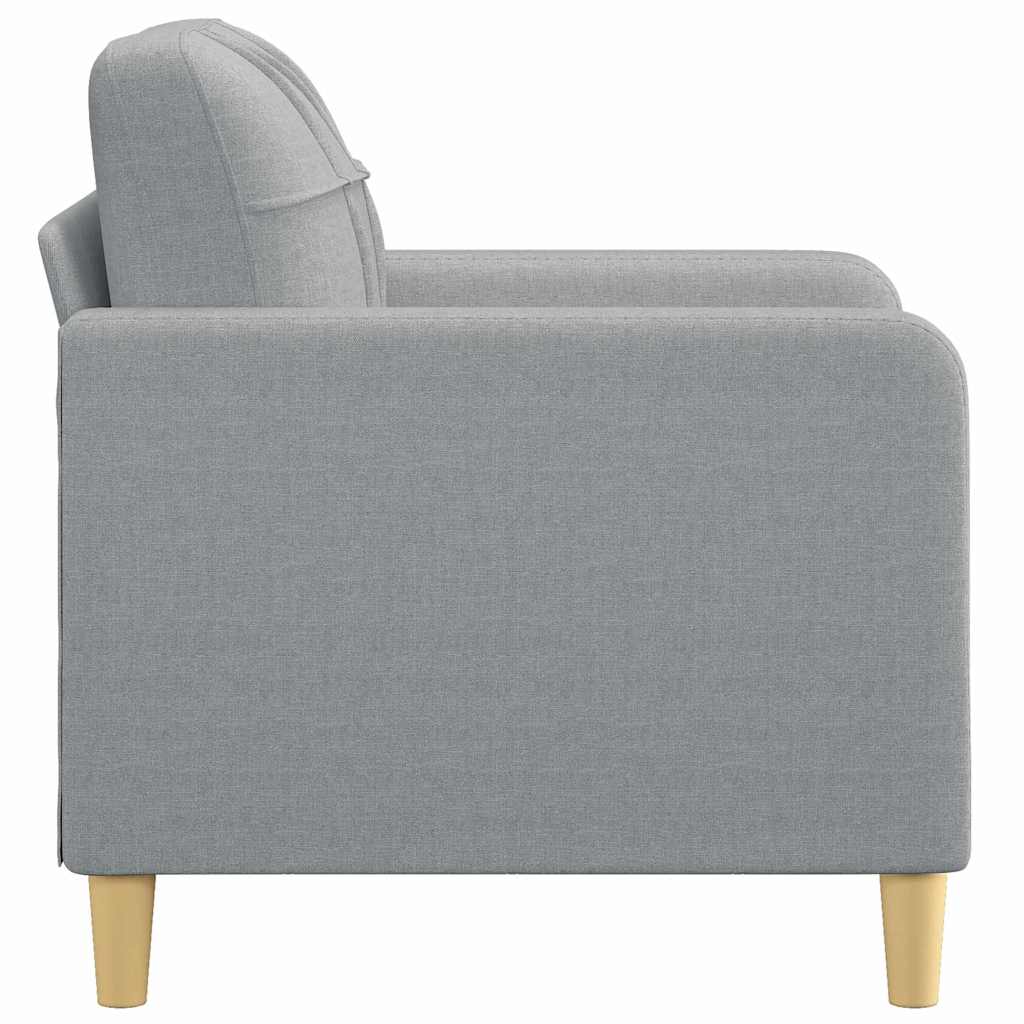 Fauteuil Gris clair 60 cm Tissu - XIOS
