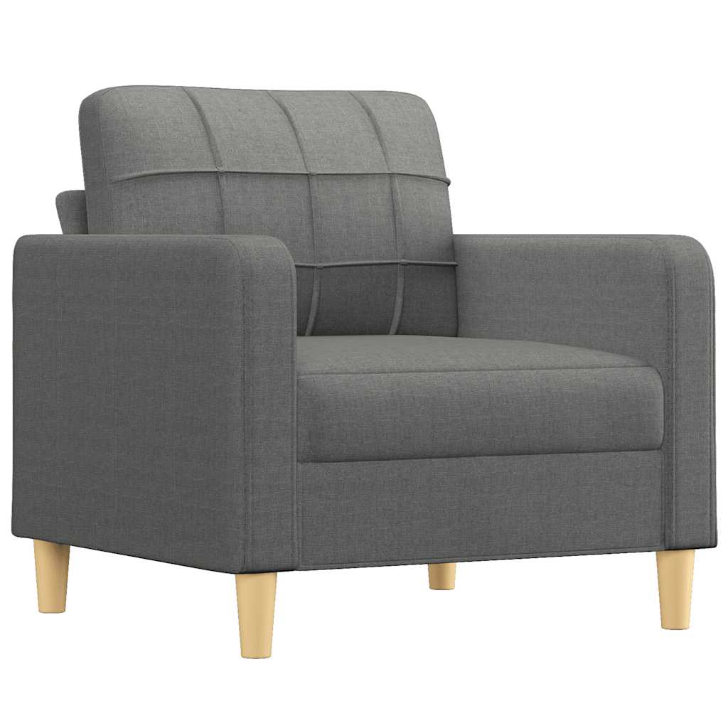 Fauteuil Gris foncé 60 cm Tissu - XIOS