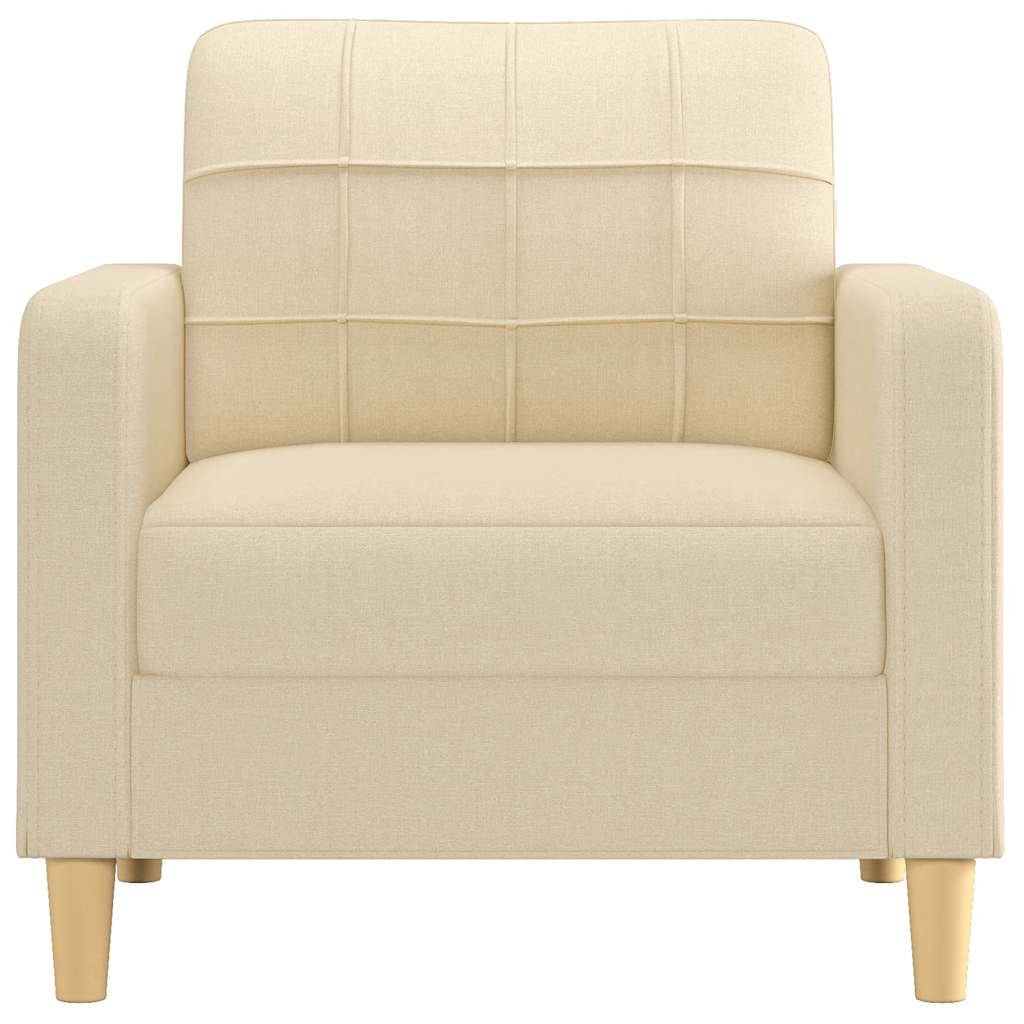 Fauteuil Crème 60 cm Tissu - XIOS