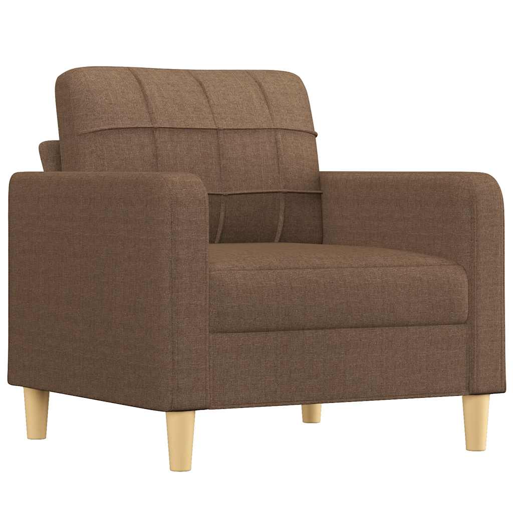 Fauteuil Marron 60 cm Tissu - XIOS