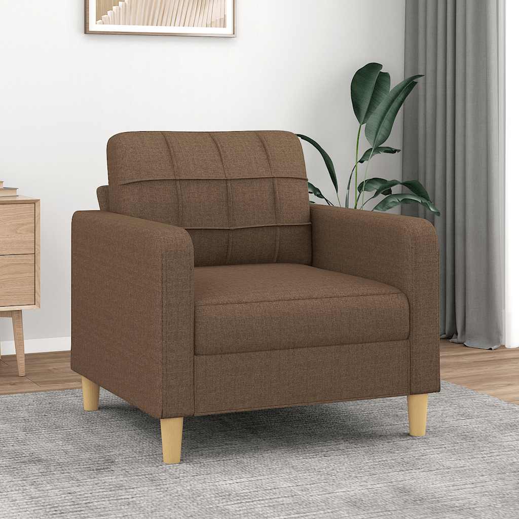 Fauteuil Marron 60 cm Tissu - XIOS