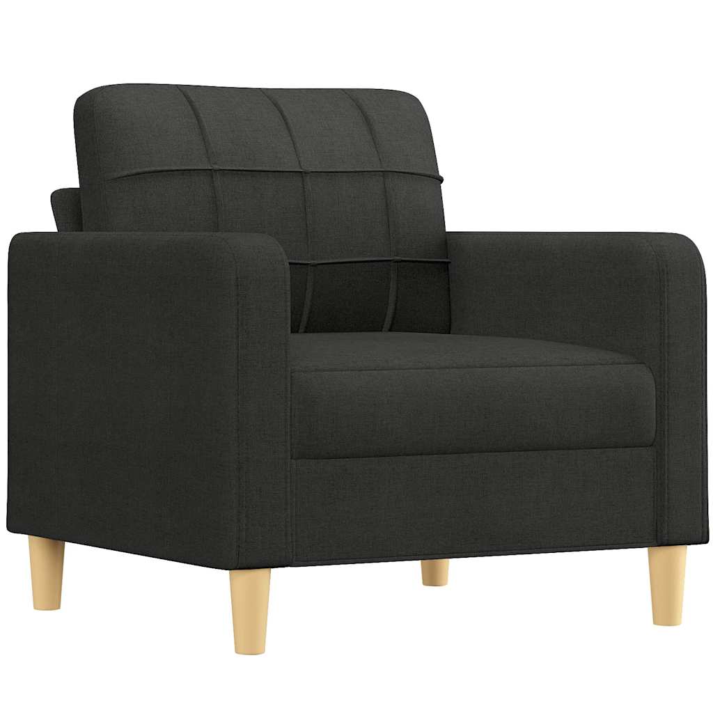 Fauteuil Noir 60 cm Tissu - XIOS