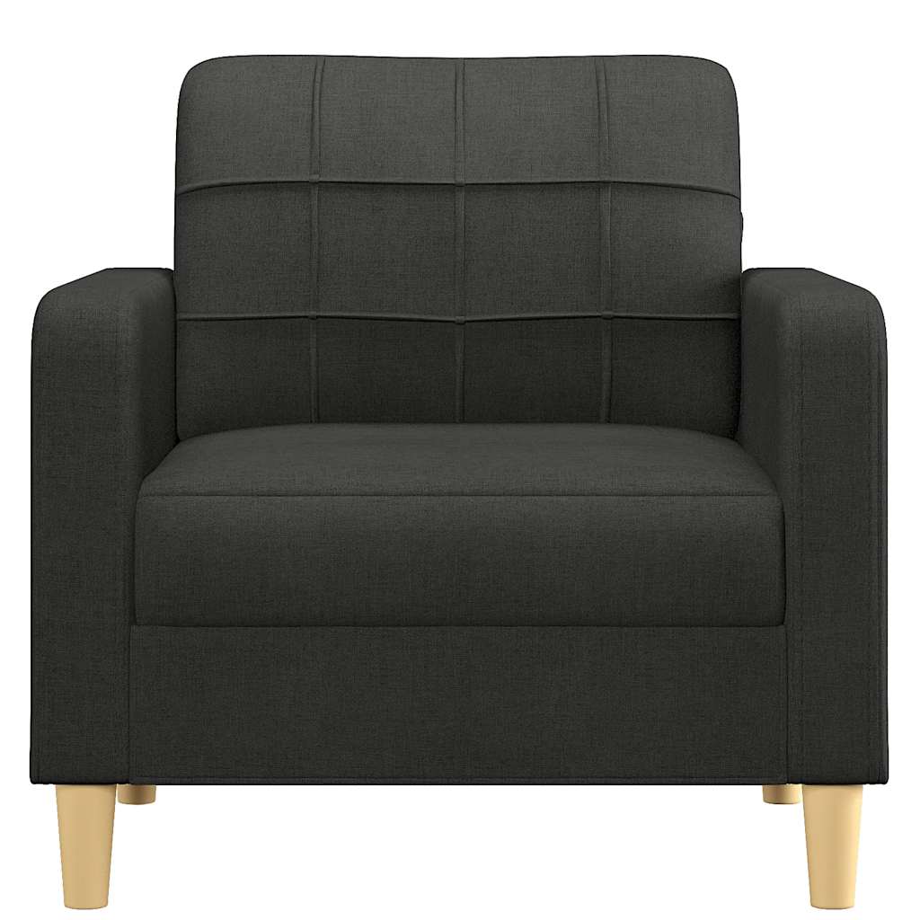 Fauteuil Noir 60 cm Tissu - XIOS