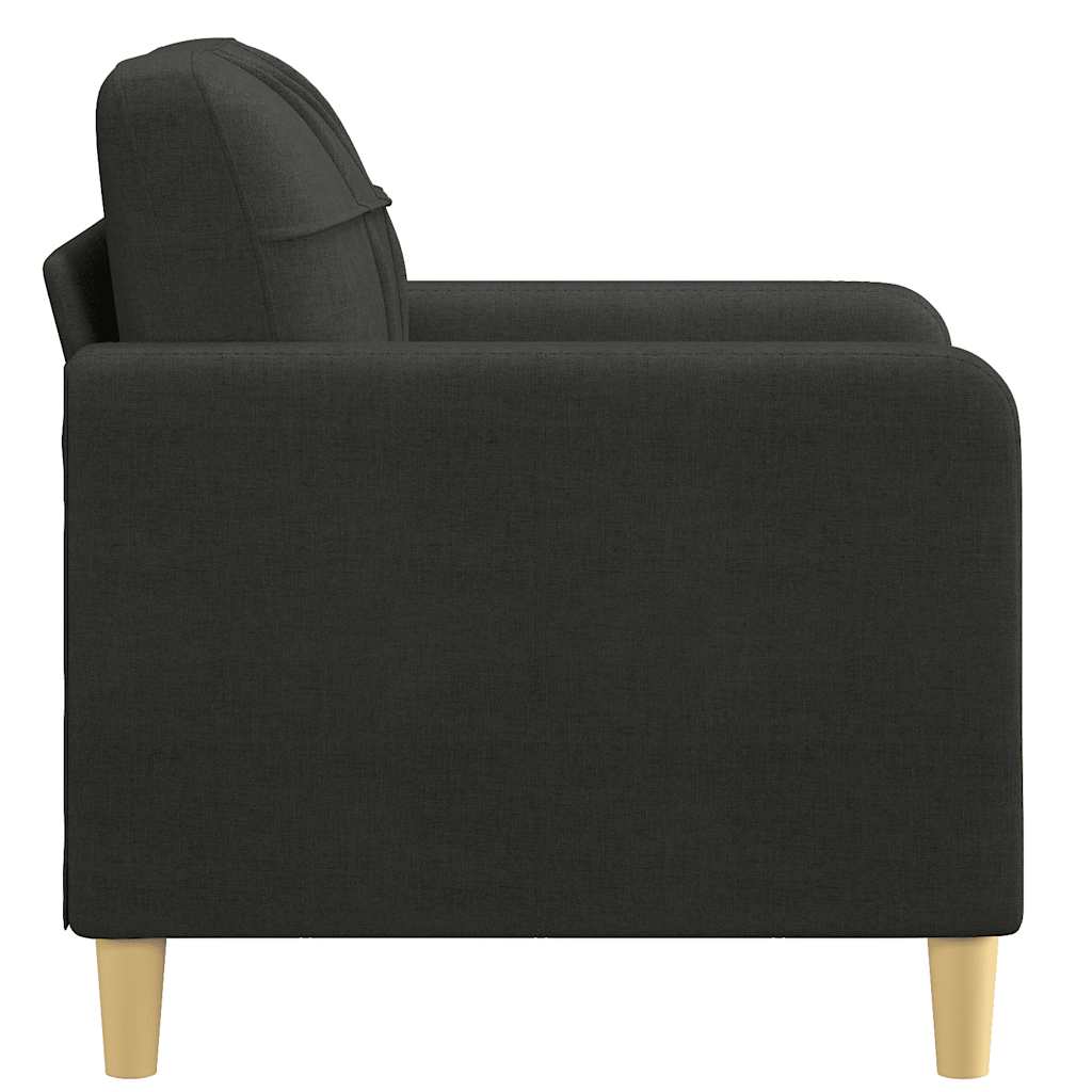 Fauteuil Noir 60 cm Tissu - XIOS