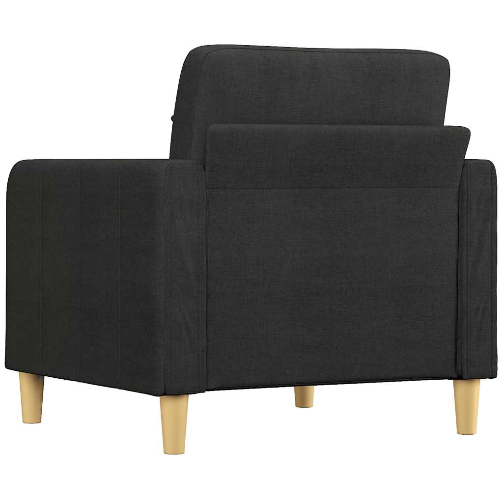 Fauteuil Noir 60 cm Tissu - XIOS