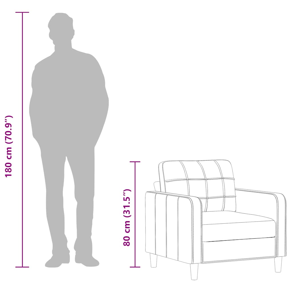 Fauteuil Noir 60 cm Tissu - XIOS