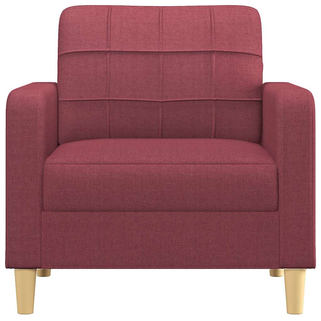 Fauteuil Rouge bordeaux 60 cm Tissu - XIOS