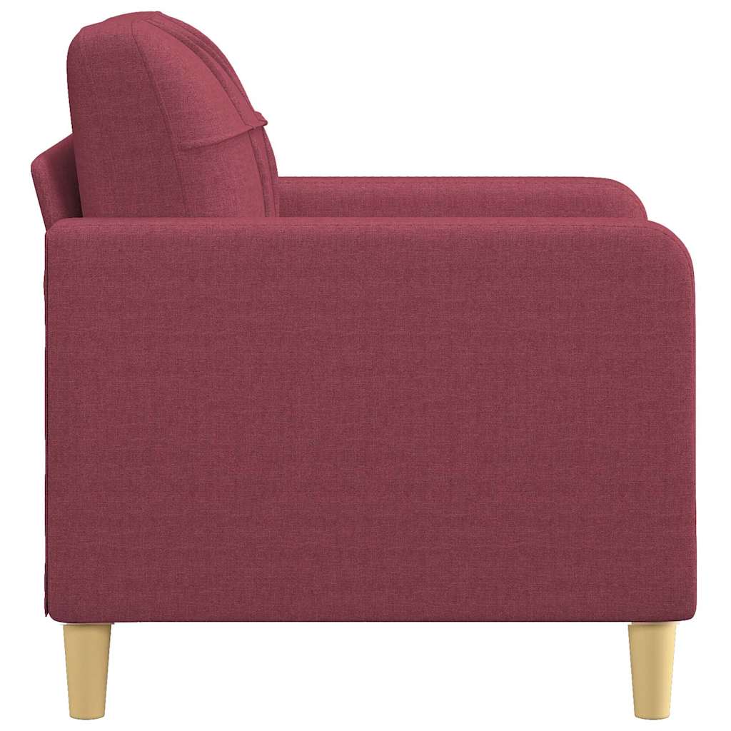 Fauteuil Rouge bordeaux 60 cm Tissu - XIOS