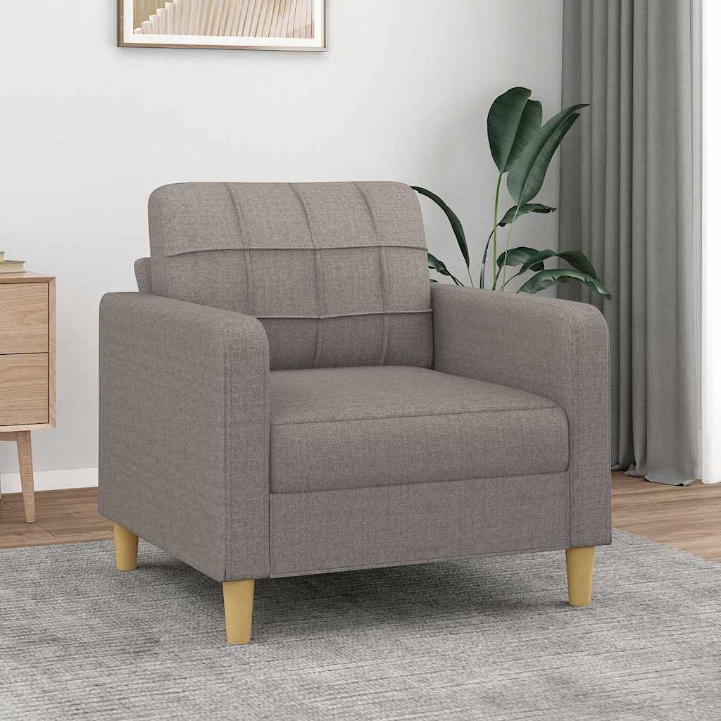 Fauteuil Taupe 60 cm Tissu - XIOS