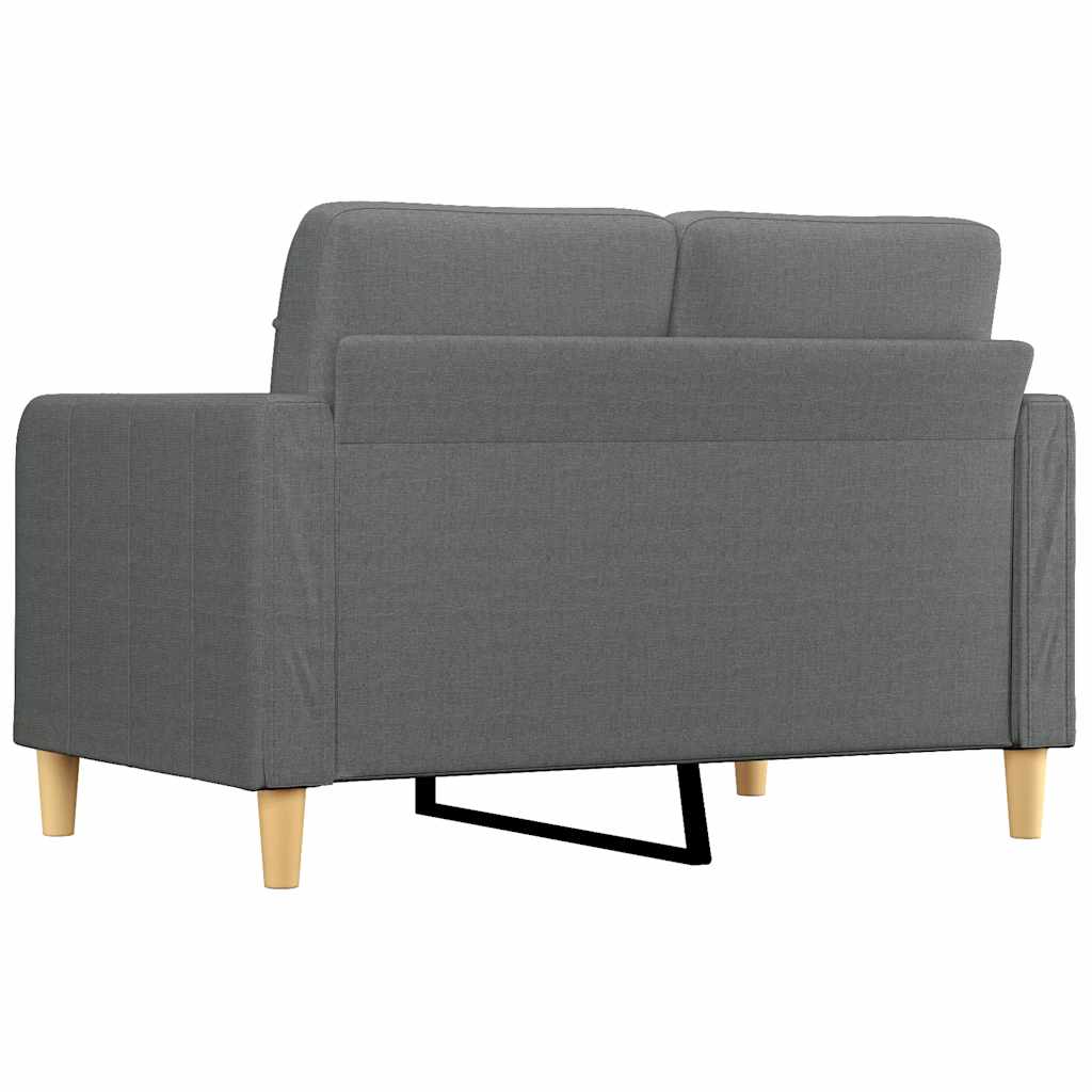 Canapé à 2 places Gris foncé 120 cm Tissu - XIOS