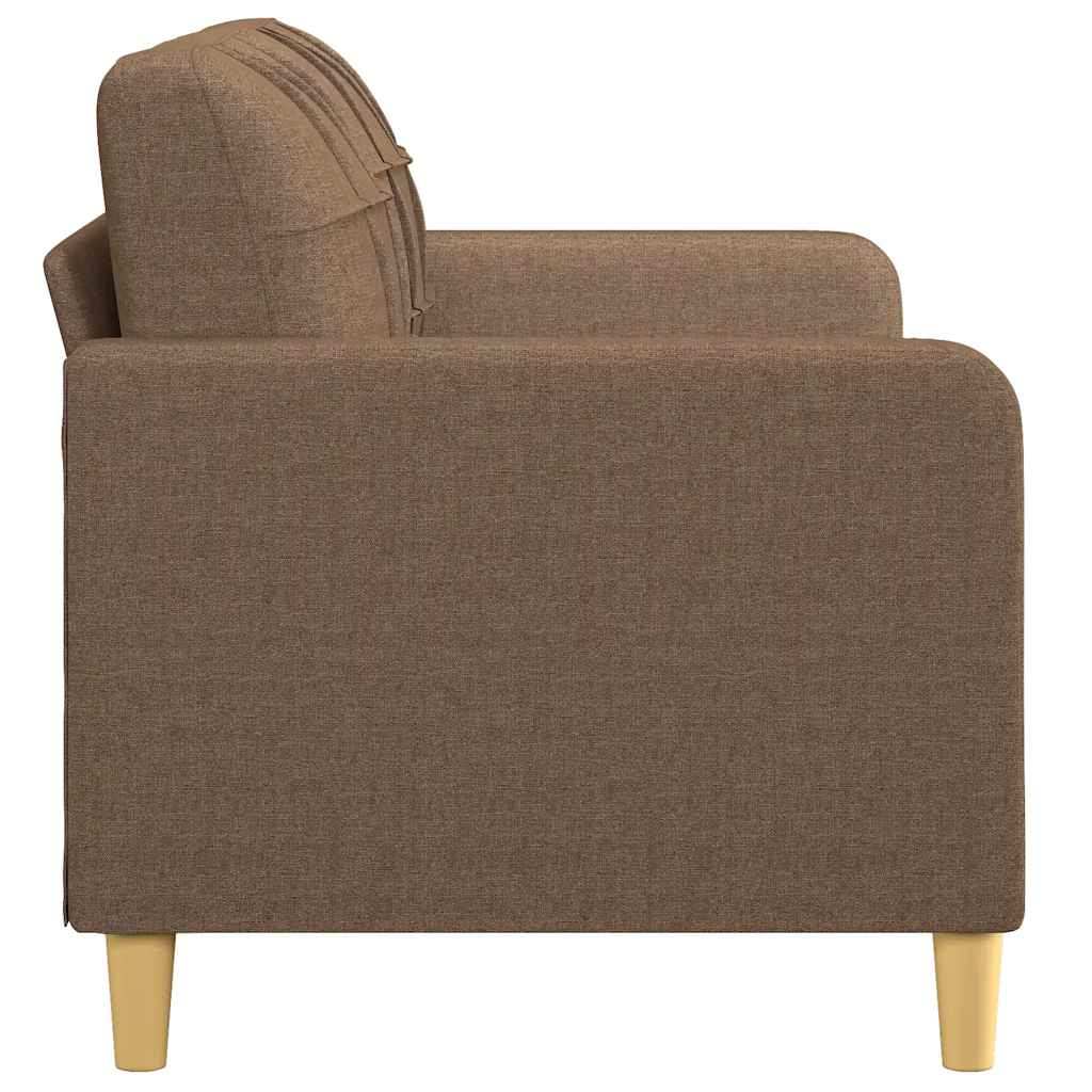 Canapé à 2 places Marron 140 cm Tissu - XIOS