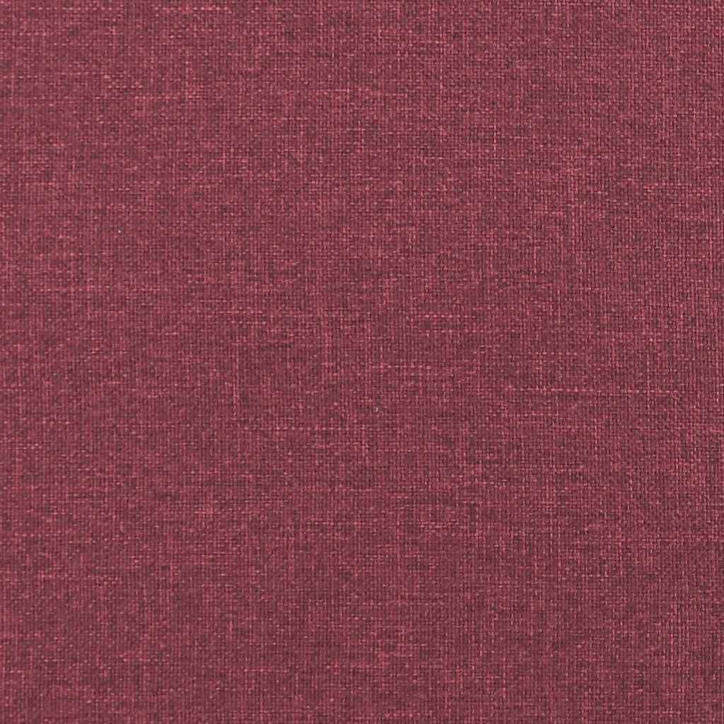 Canapé à 2 places Rouge bordeaux 140 cm Tissu - XIOS