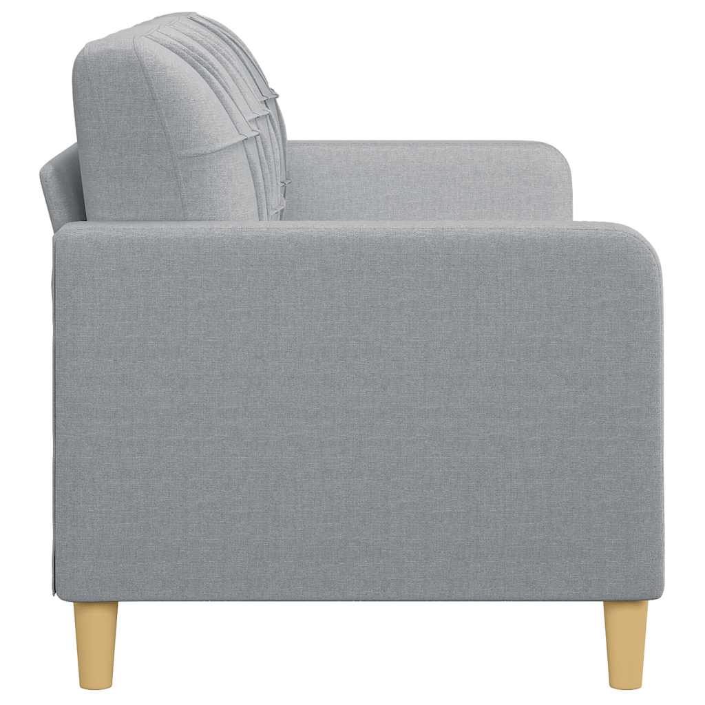 Canapé à 3 places Gris clair 180 cm Tissu - XIOS