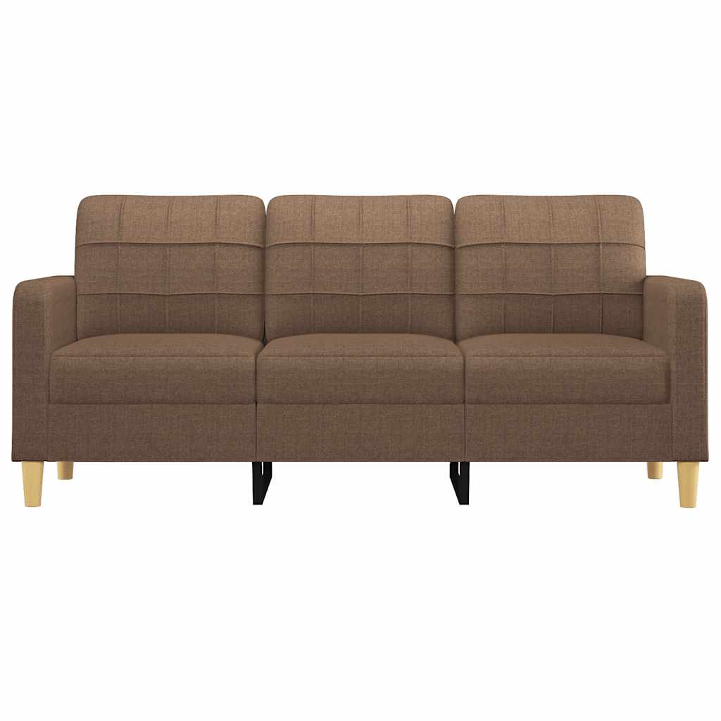 Canapé à 3 places Marron 180 cm Tissu - XIOS