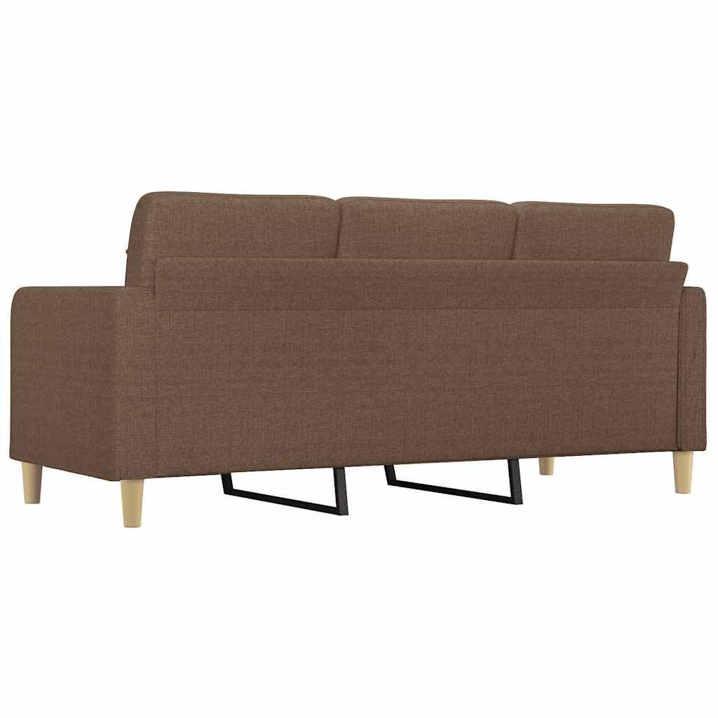Canapé à 3 places Marron 180 cm Tissu - XIOS