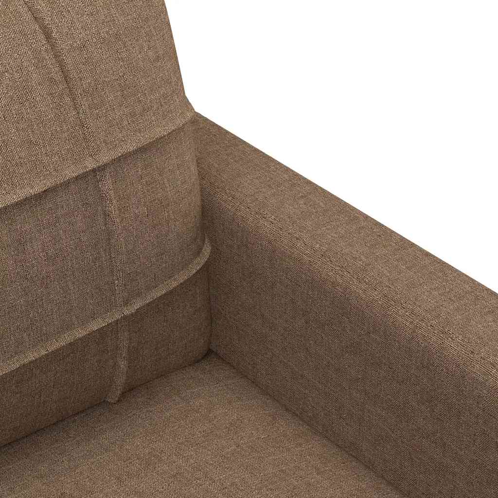 Canapé à 3 places Marron 180 cm Tissu - XIOS
