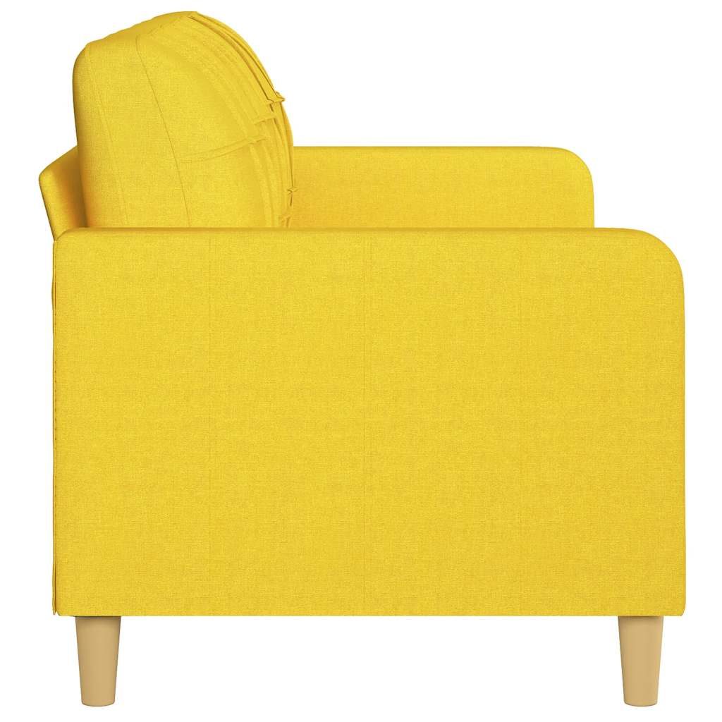 Canapé à 3 places Jaune clair 180 cm Tissu - XIOS