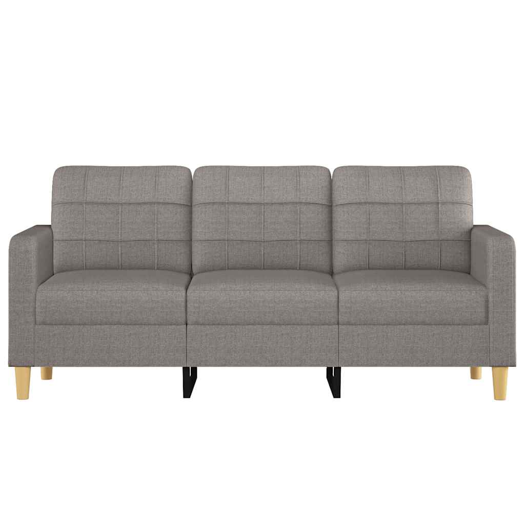 Canapé à 3 places Taupe 180 cm Tissu - XIOS