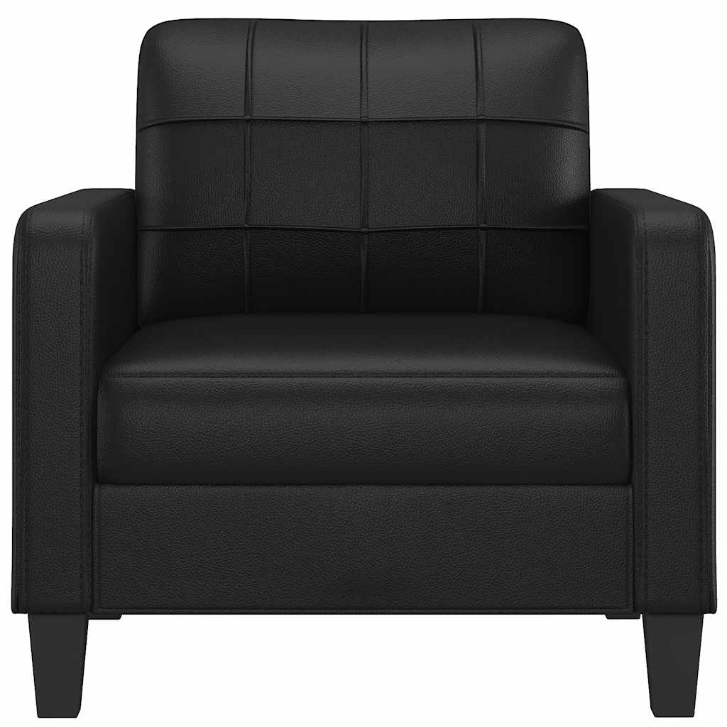 Fauteuil Noir 60 cm Similicuir - XIOS