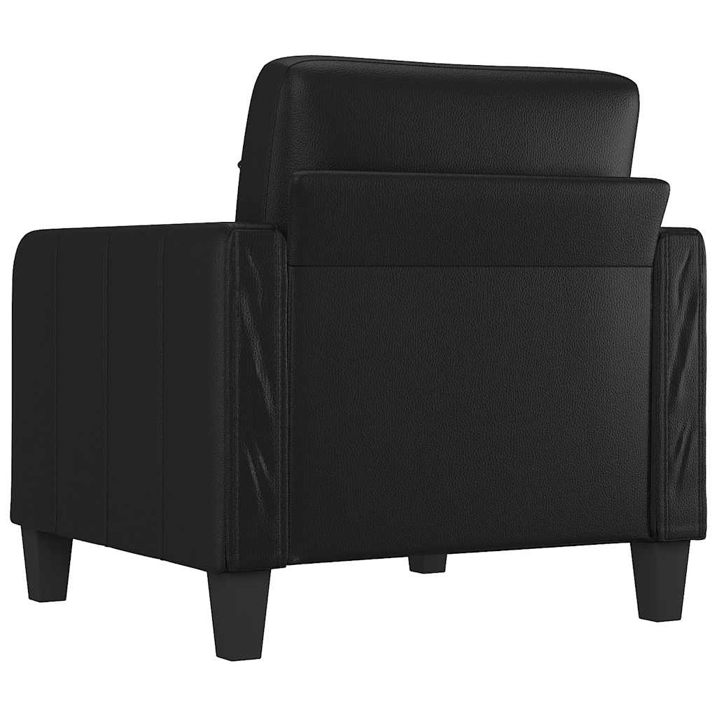 Fauteuil Noir 60 cm Similicuir - XIOS