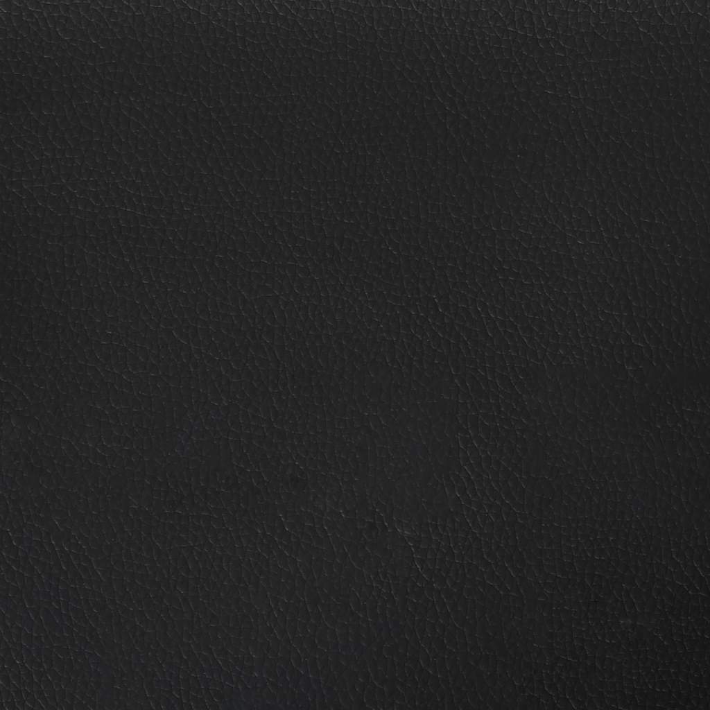 Canapé à 2 places Noir 140 cm Similicuir - XIOS